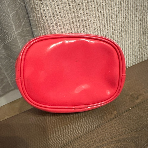 Tory Burch Hot Pink Gold Patent PVC Cosmetic Bag - Picture 2 of 8